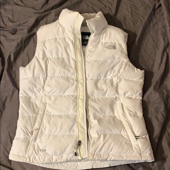 The North Face Jackets & Blazers - Women’s size M North Face white puffy Vest Down